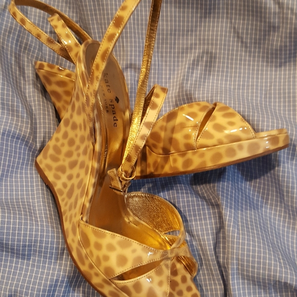 KATE SPADE Leopard Print Wedges - Picture 3 of 4